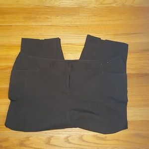 Chocolate brown Lane Bryant capris